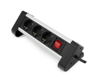 Spacetronik Listwa zasilająca SPS-T34BS - 3 gniazda 1.5m srebrno-czarny - 1153965 - zdjęcie 4